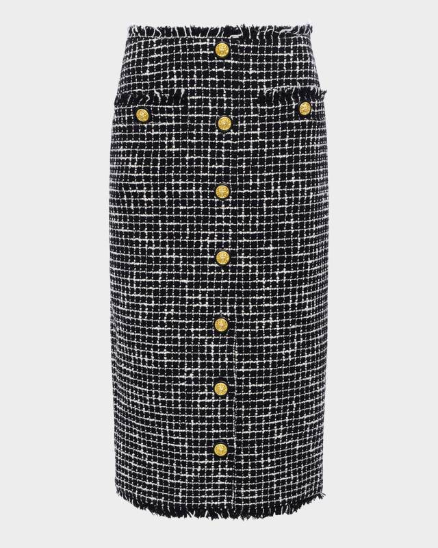 Tai Tweed Midi Skirt